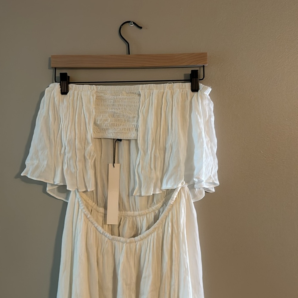 NWT Woven strapless maxi dress - Picture 10 of 11